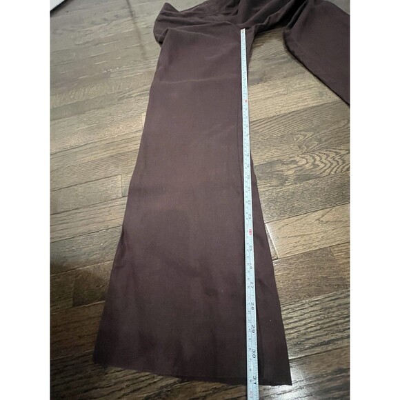 Worthington Linen Burgundy Pants Trousers Sz 8 Wide Leg Office Work Career - Picture 5 of 5